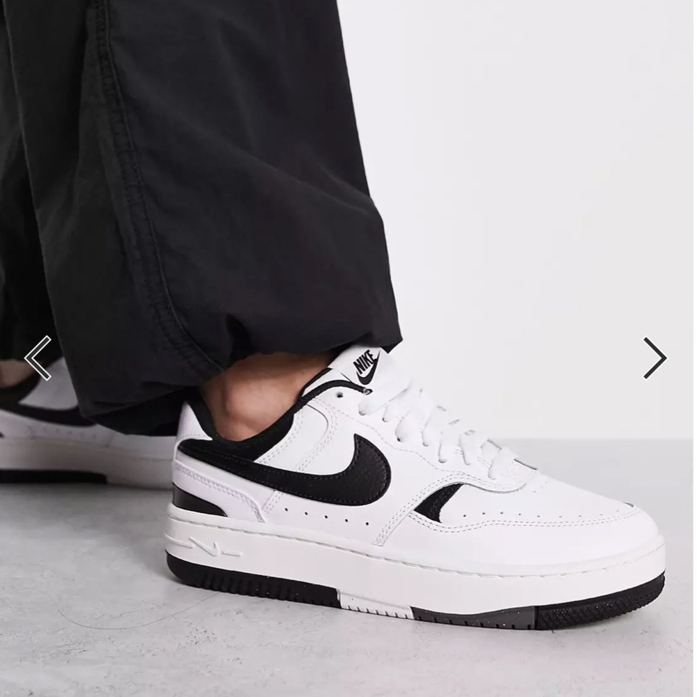 Nike Gamma Force sneakers in white & black